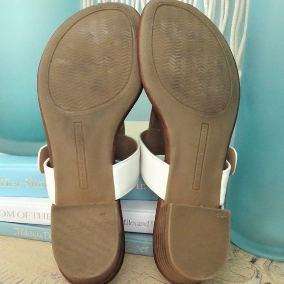 Cream White Sandals Off White Tommy Hilfiger Summer Shoes...425 - Picture 9 of 9